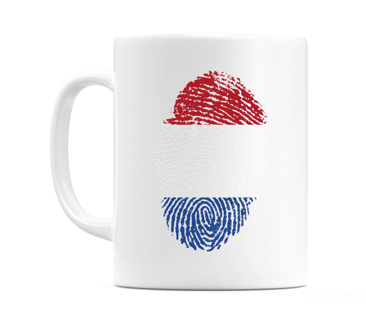 Netherlands Finger Print Flag Mug
