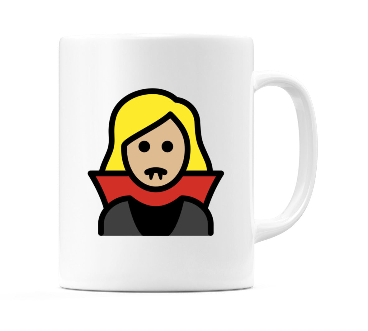 Female Vampire: Medium-Light Skin Tone Emoji Mug