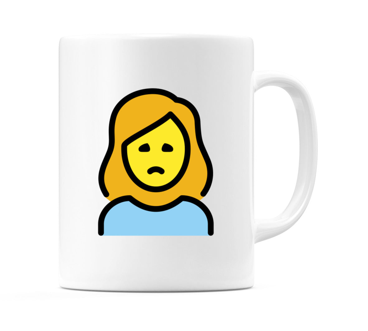 Female Frowning Emoji Mug