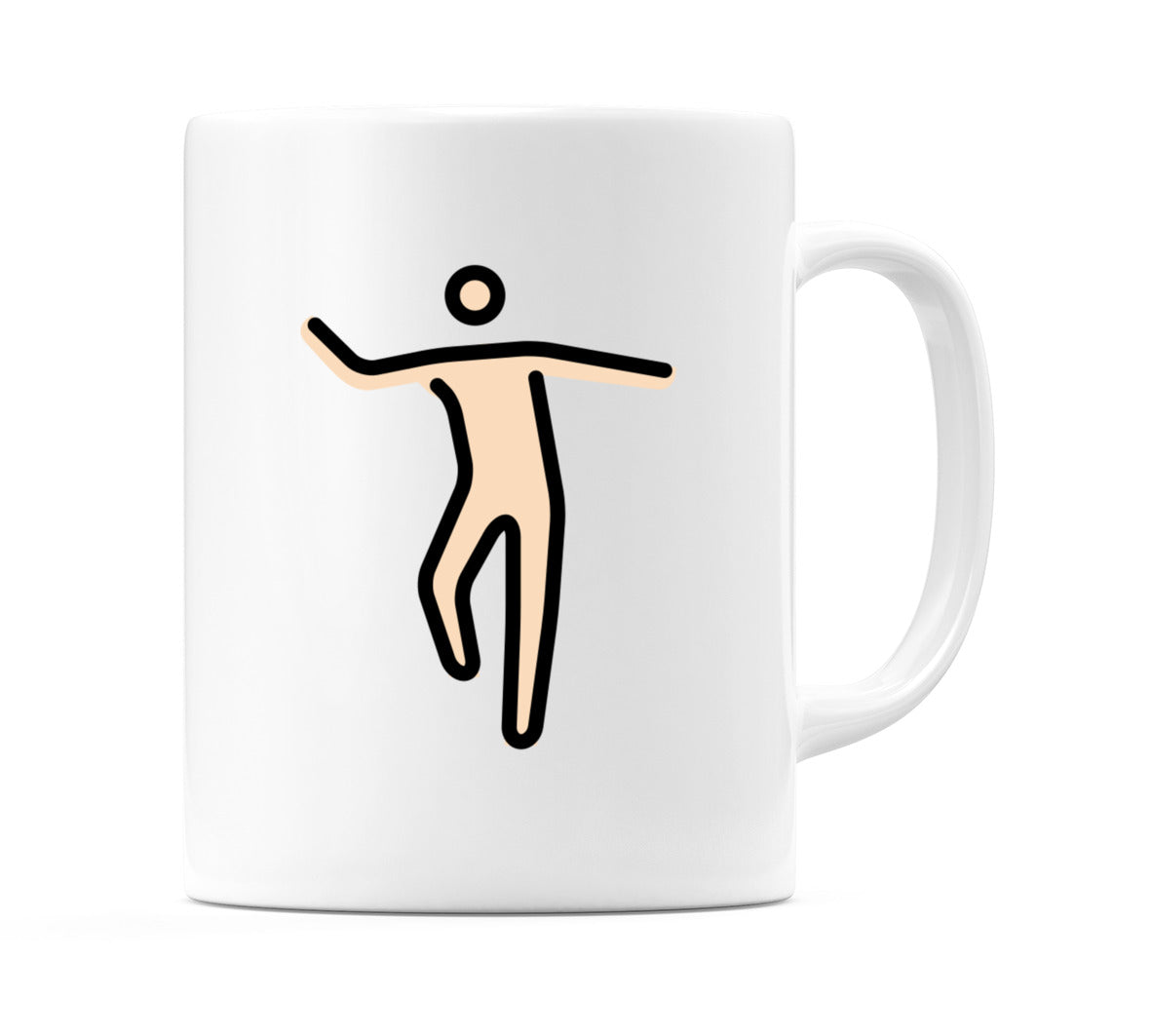 Male Dancing: Light Skin Tone Emoji Mug