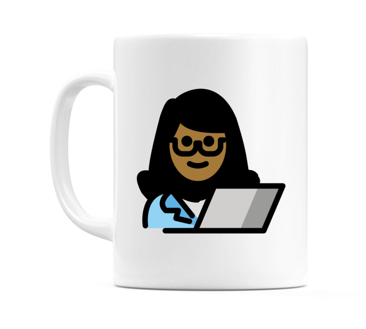 Female Technologist: Medium-Dark Skin Tone Emoji Mug