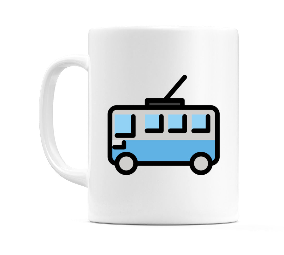 Trolleybus Emoji Mug
