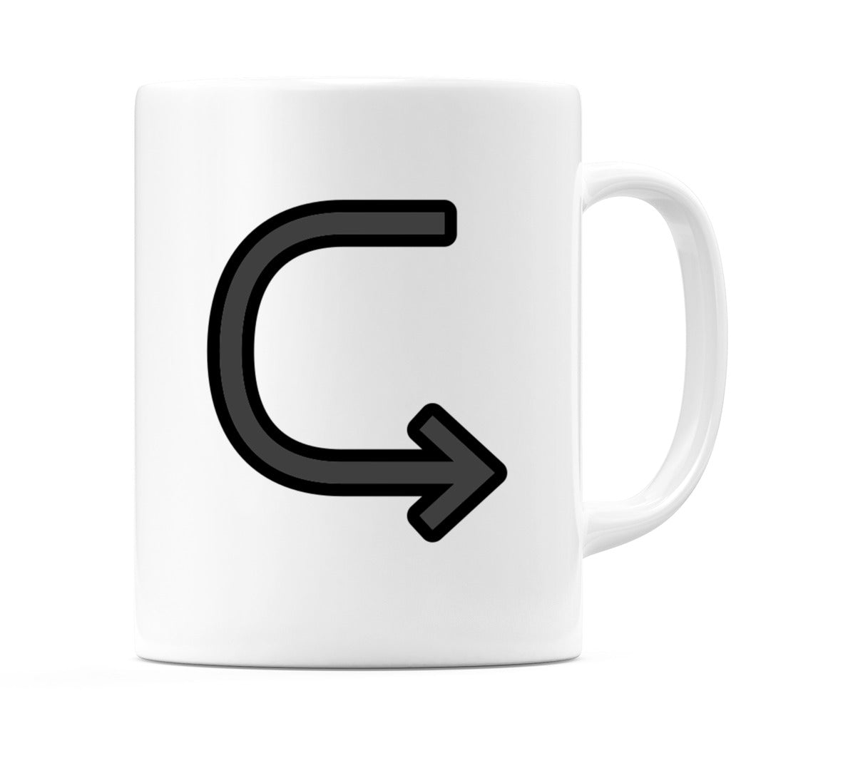 Left Arrow Curving Right Emoji Mug