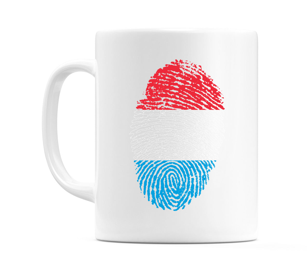 Luxembourg Finger Print Flag Mug
