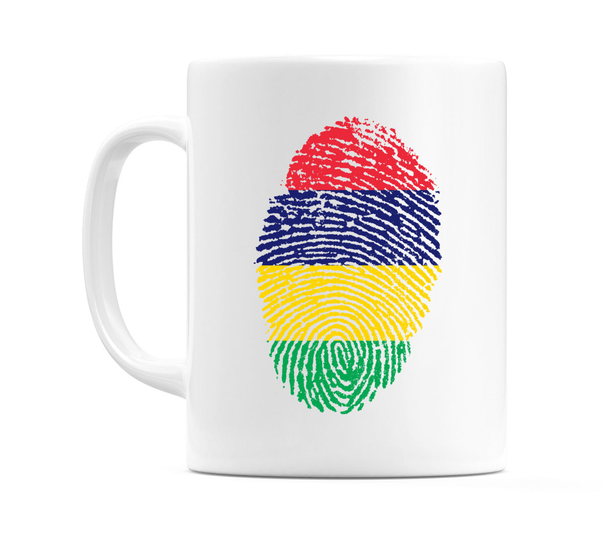Mauritius Finger Print Flag Mug