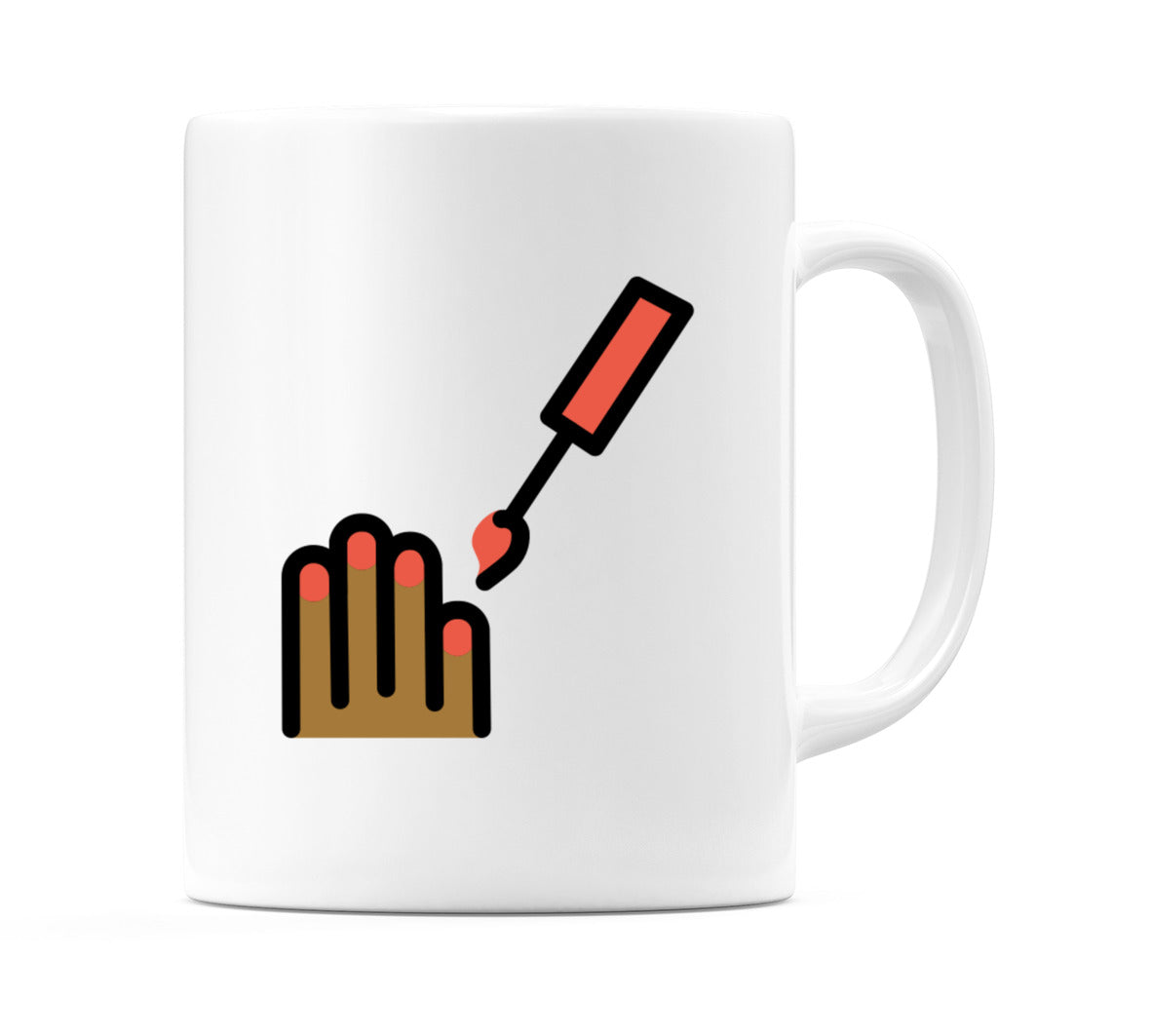 Nail Polish: Medium-Dark Skin Tone Emoji Mug