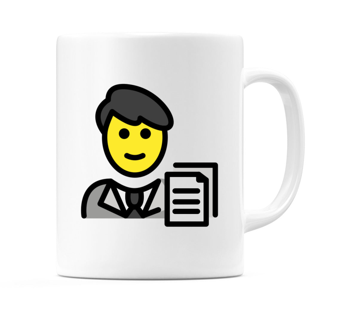 Male Office Worker Emoji Mug