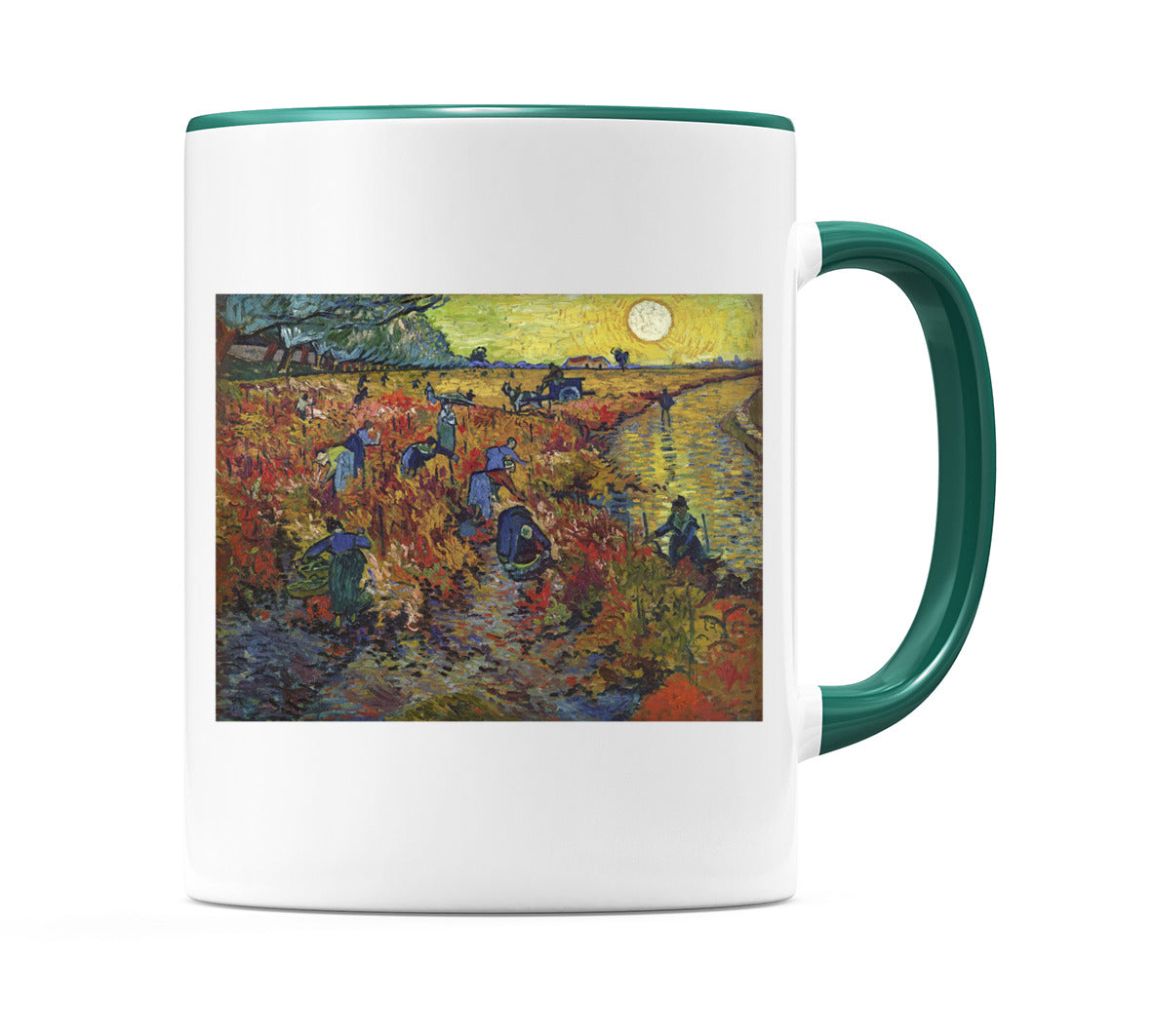 The Red Vineyard (1888) Mug