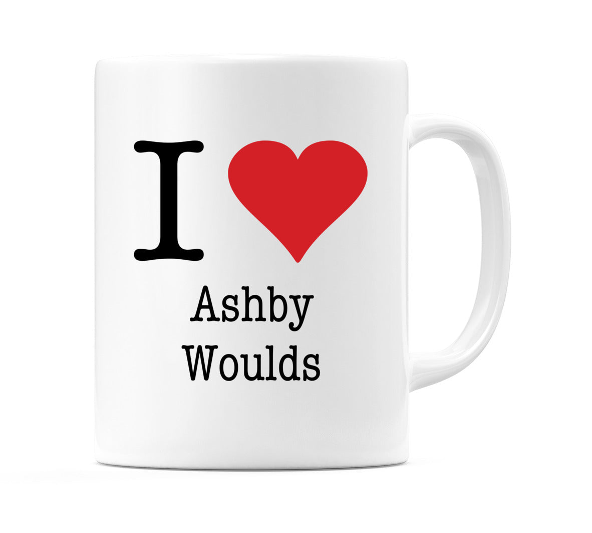 I Love Ashby Woulds Mug