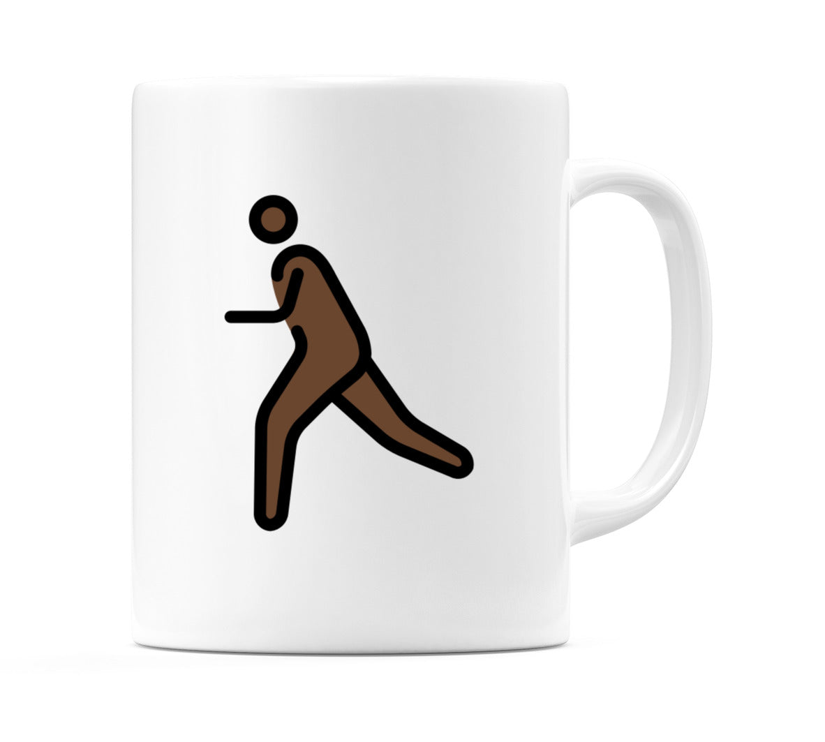 Person Running: Dark Skin Tone Emoji Mug