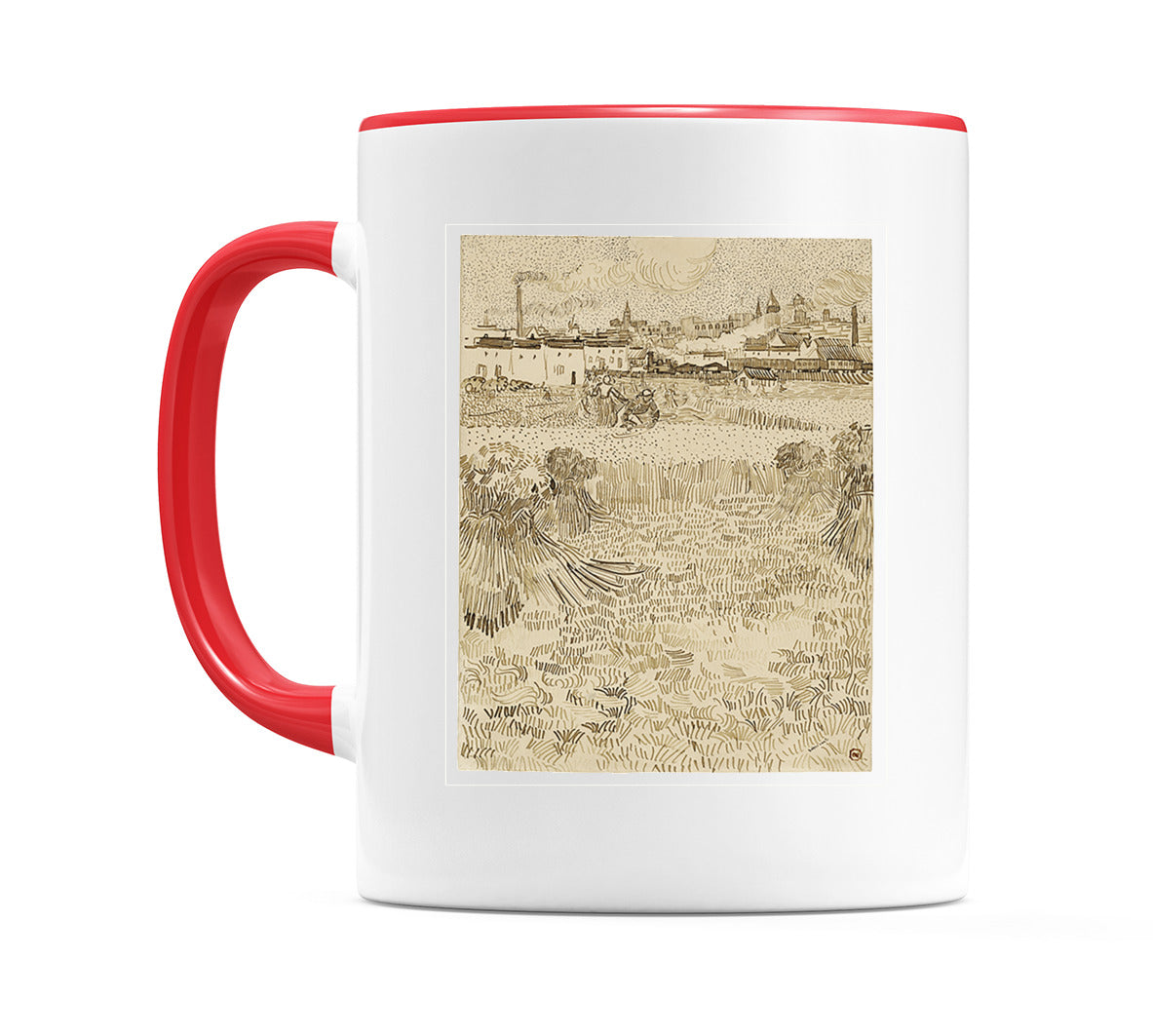 Arles: View from the Wheatfields (1888) Mug