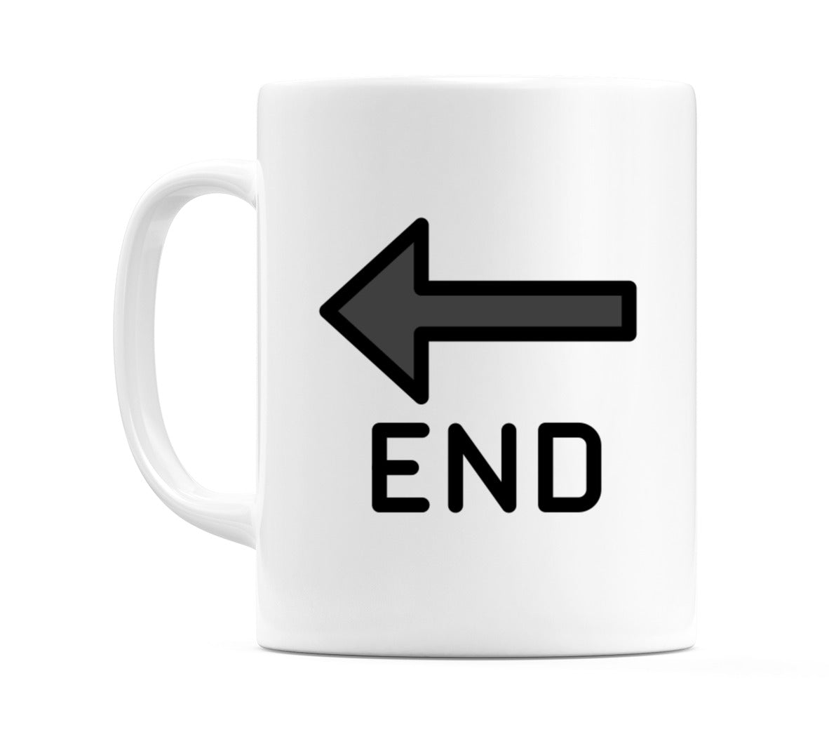 End Arrow Emoji Mug