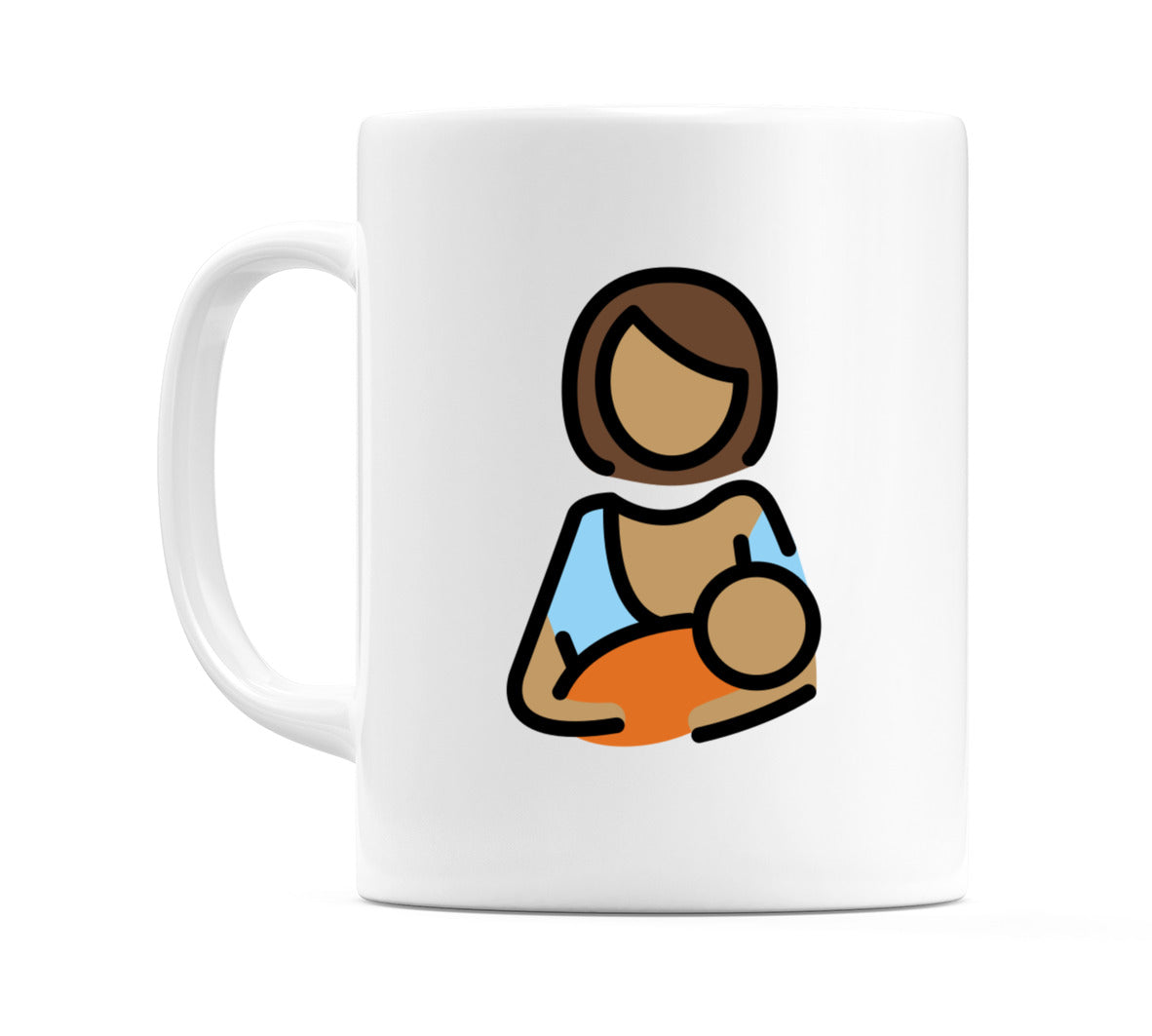 Breast-Feeding: Medium Skin Tone Emoji Mug