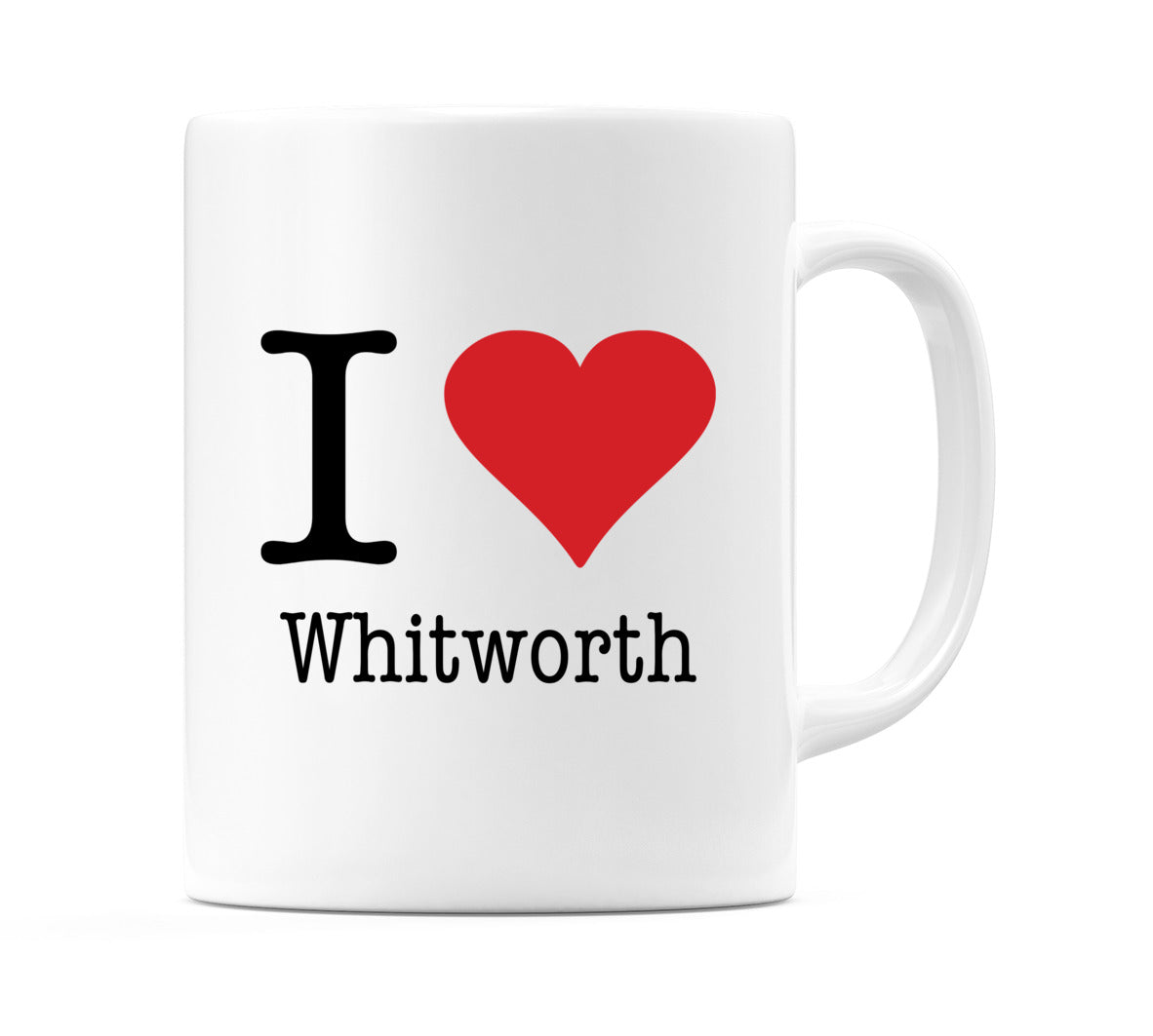 I Love Whitworth Mug