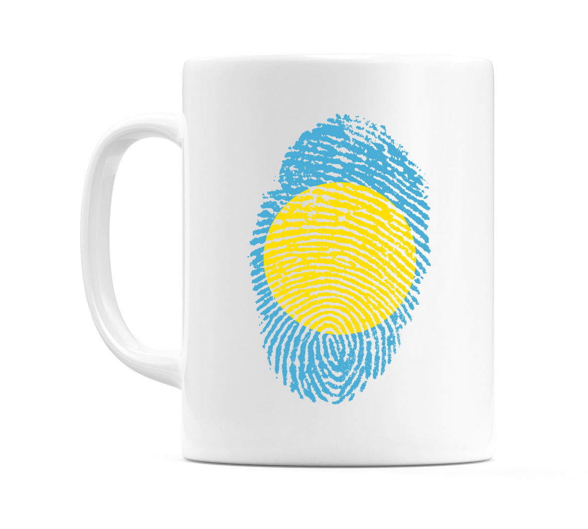 Palau Finger Print Flag Mug