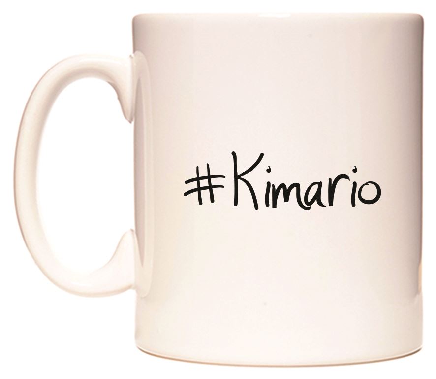 This mug features #Kimario