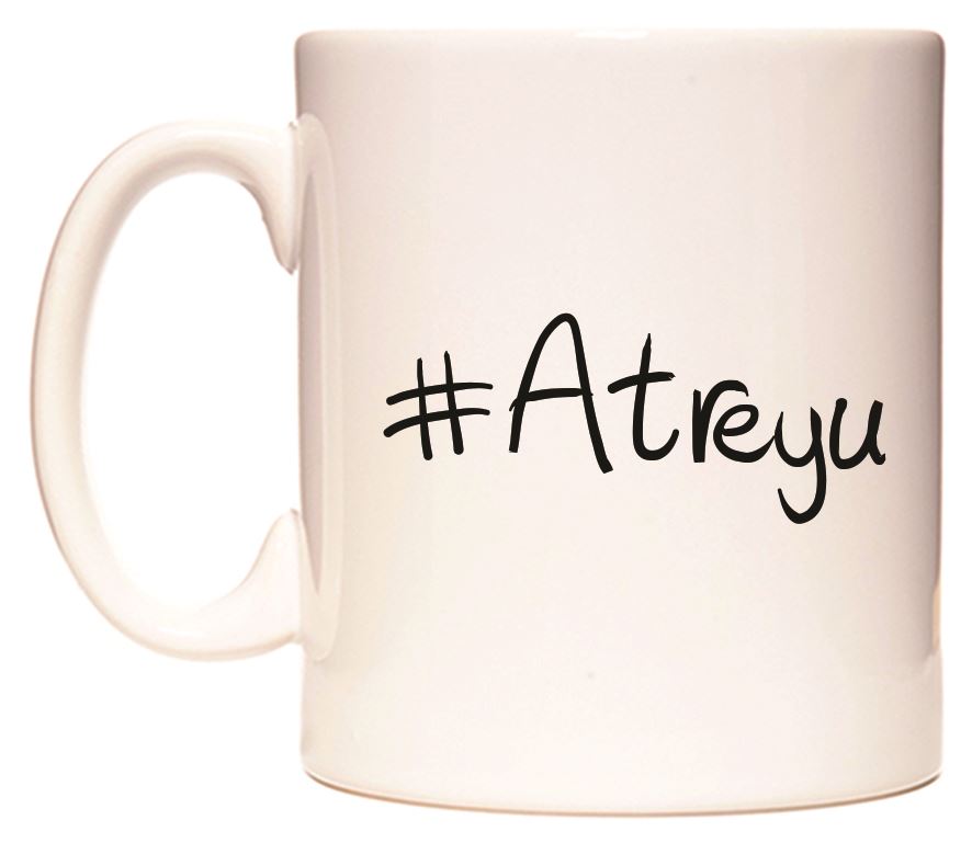 This mug features #Atreyu