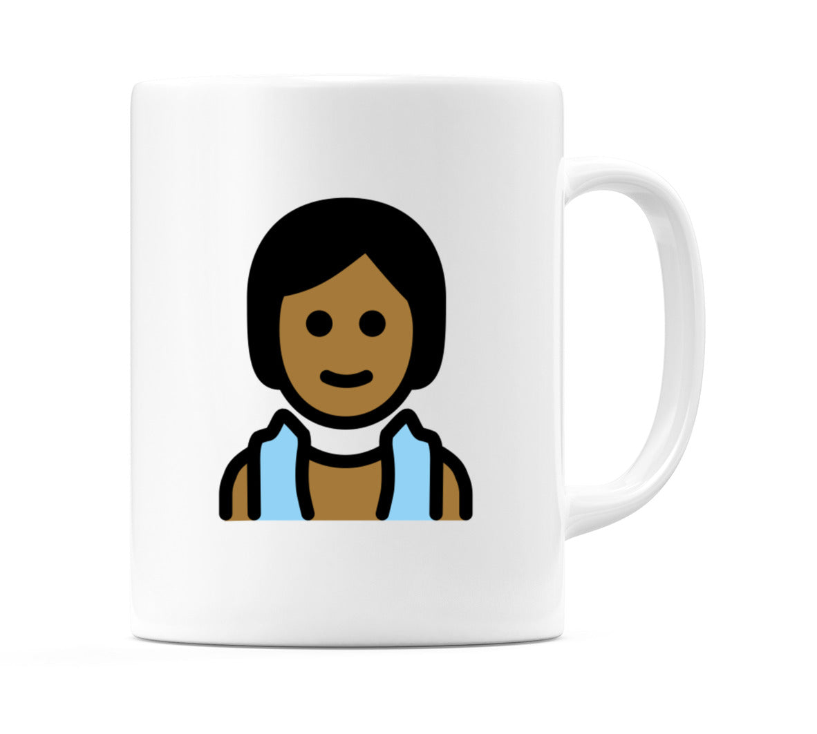 Person In Steamy Room: Medium-Dark Skin Tone Emoji Mug