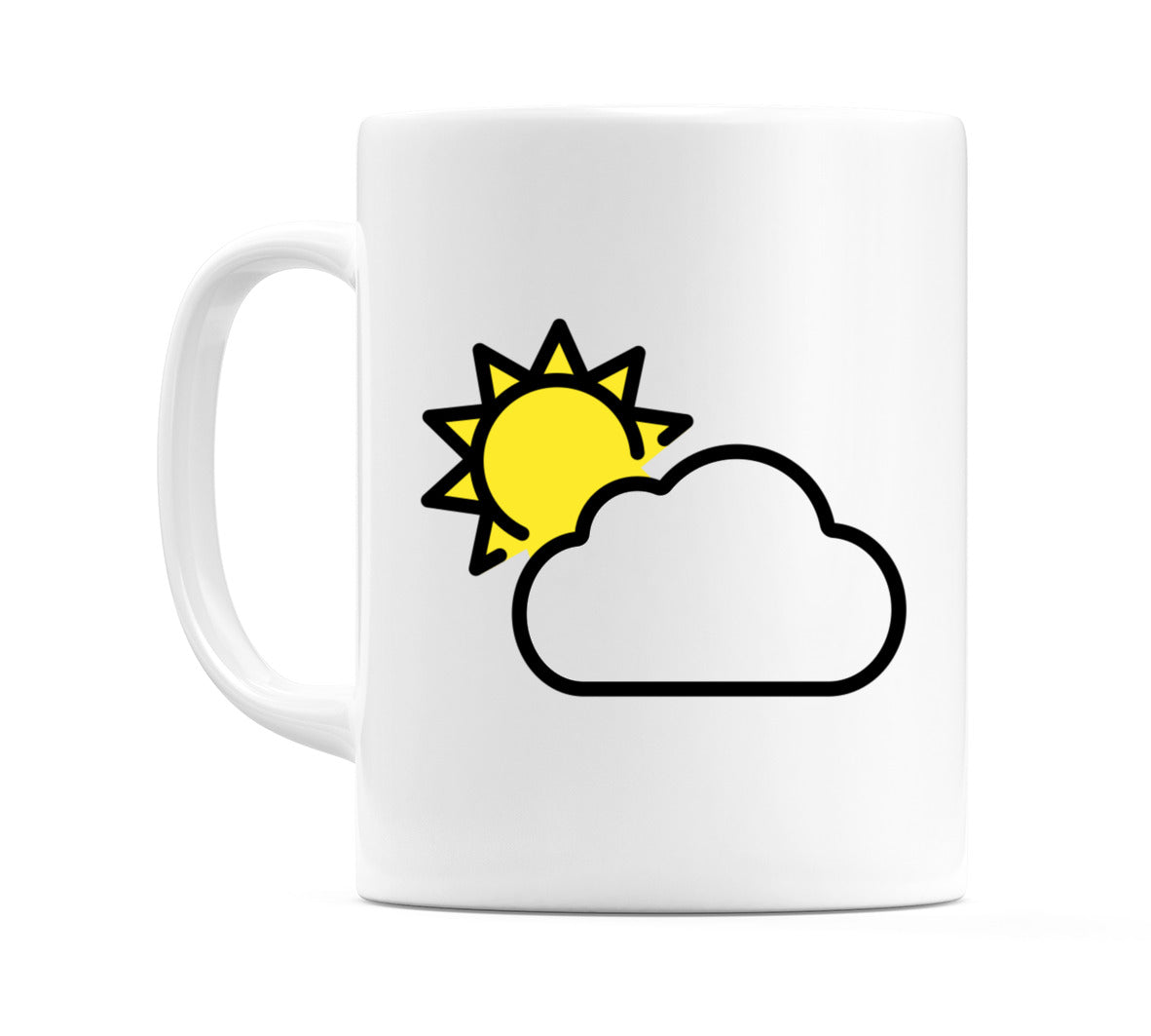 Sun Behind Cloud Emoji Mug