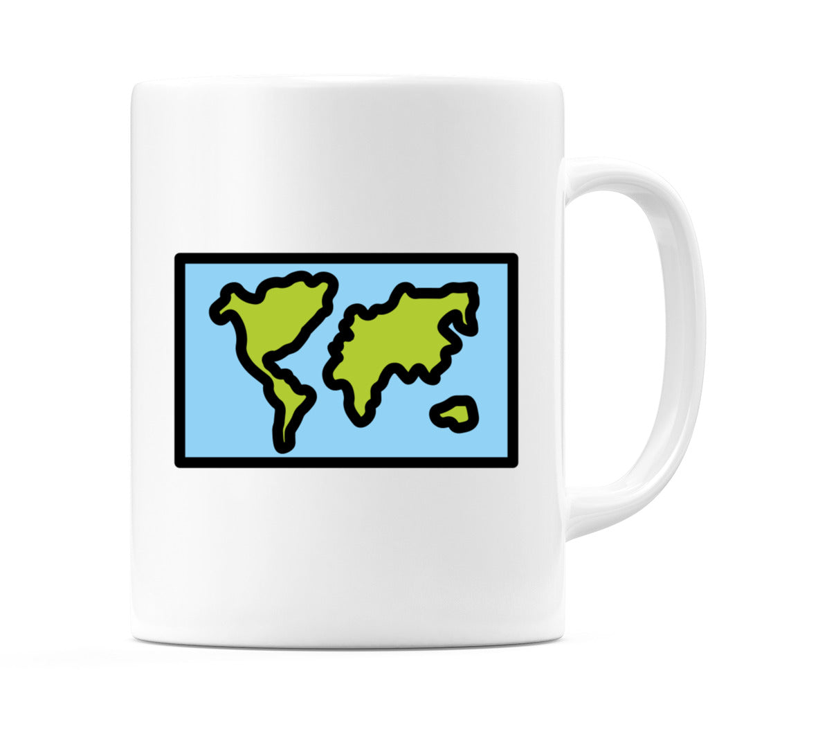 World Map Emoji Mug