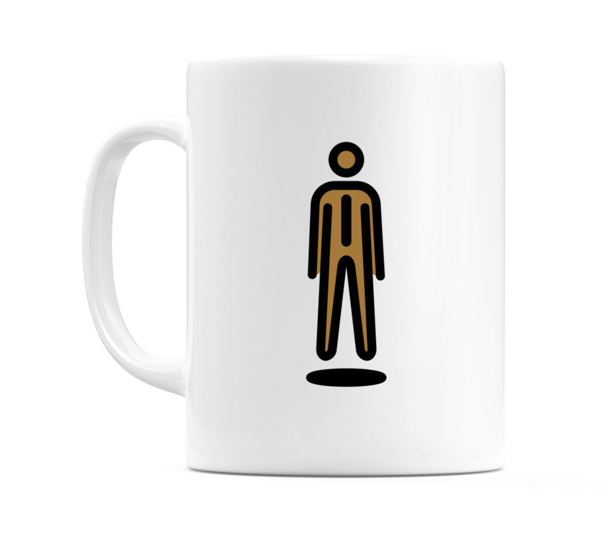 Male In Suit Levitating: Medium-Dark Skin Tone Emoji Mug