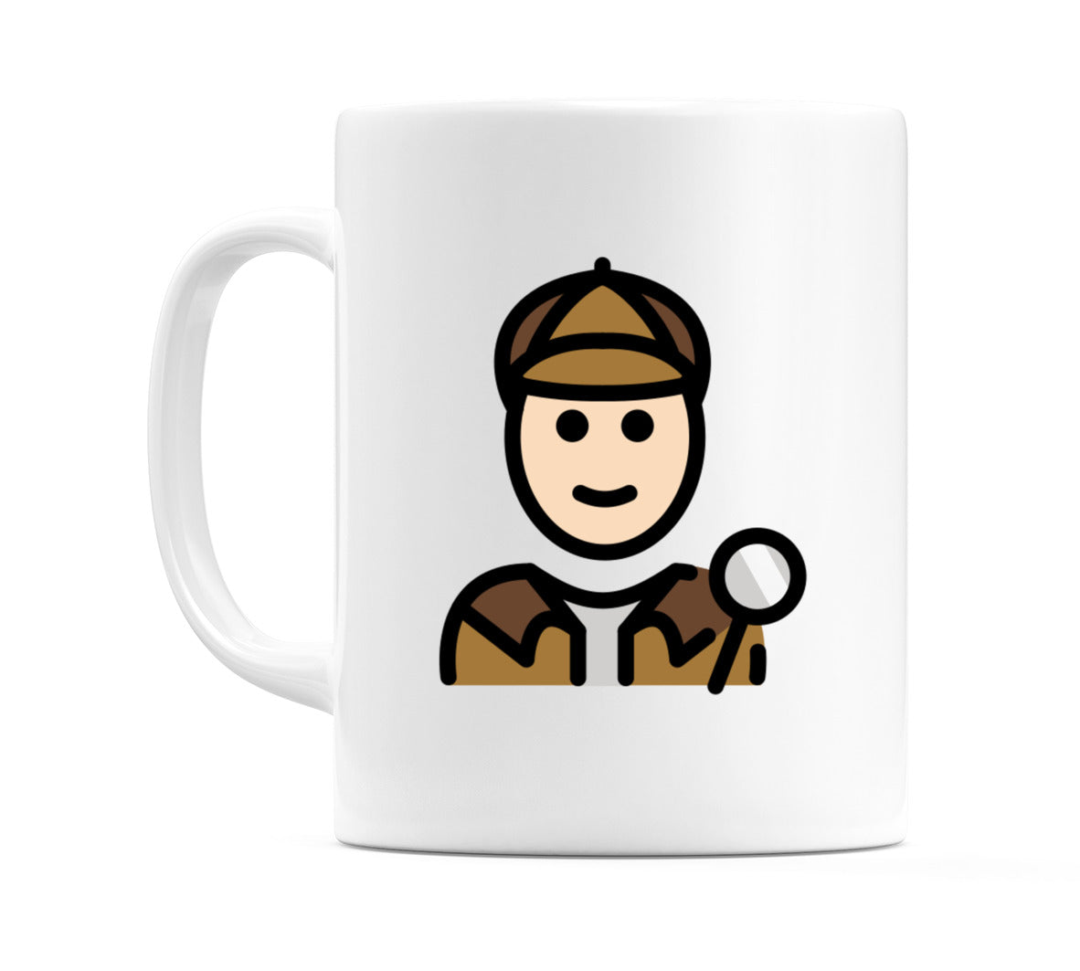 Detective: Light Skin Tone Emoji Mug