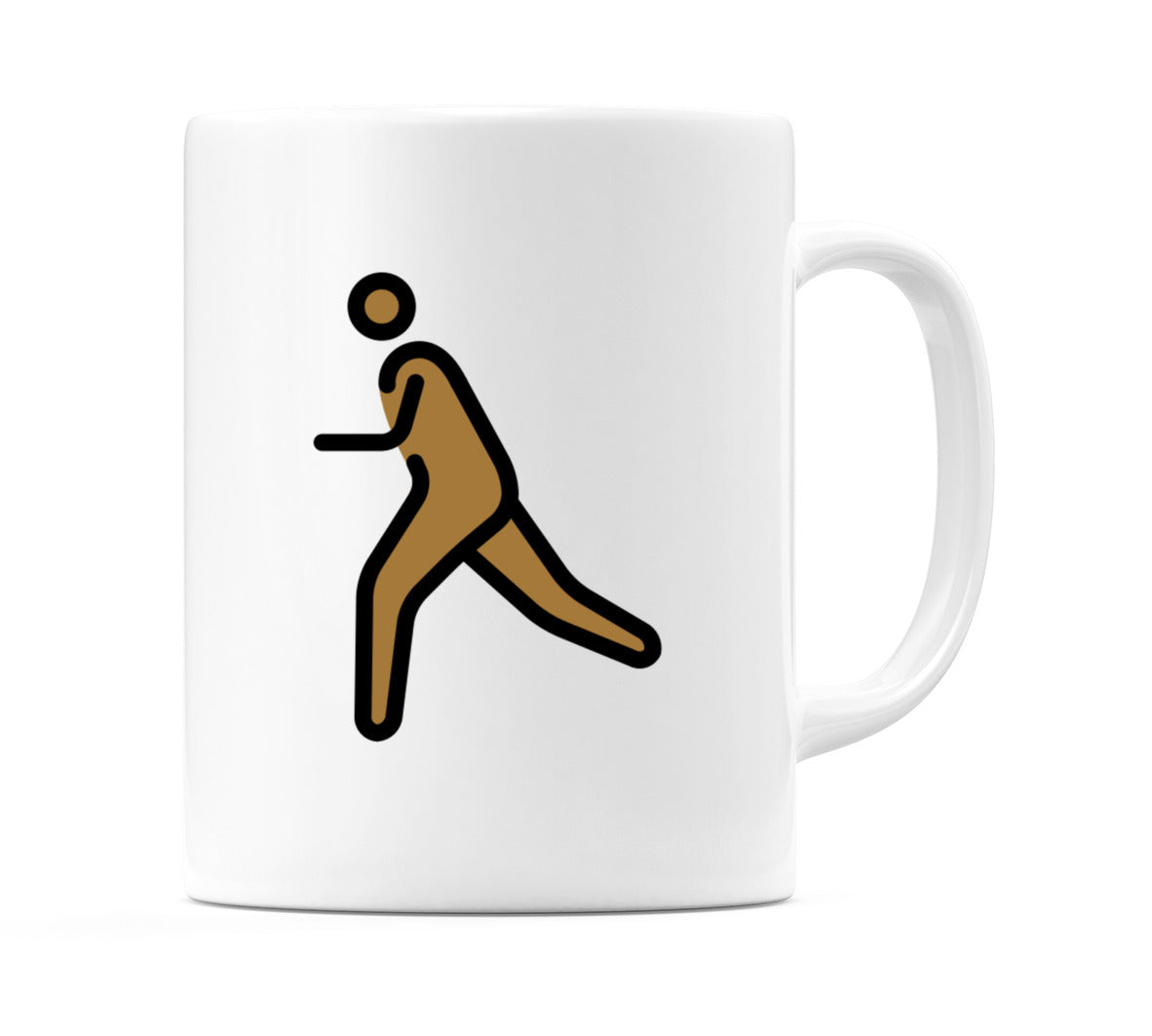 Person Running: Medium-Dark Skin Tone Emoji Mug