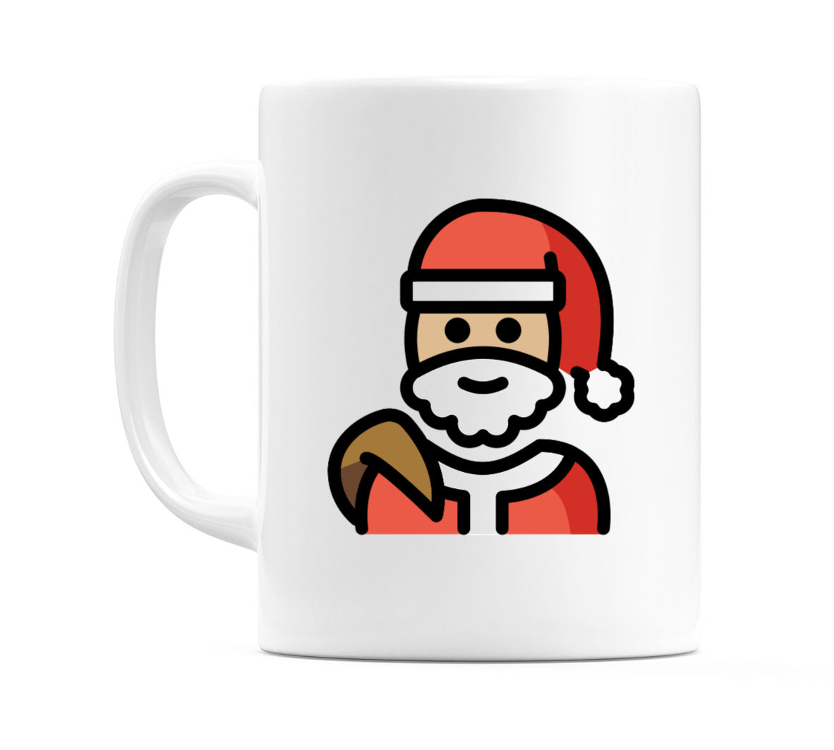 Santa Claus: Medium-Light Skin Tone Emoji Mug