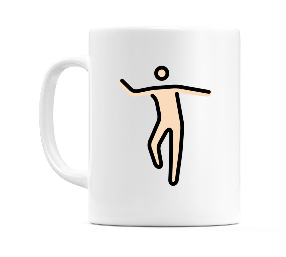 Male Dancing: Light Skin Tone Emoji Mug