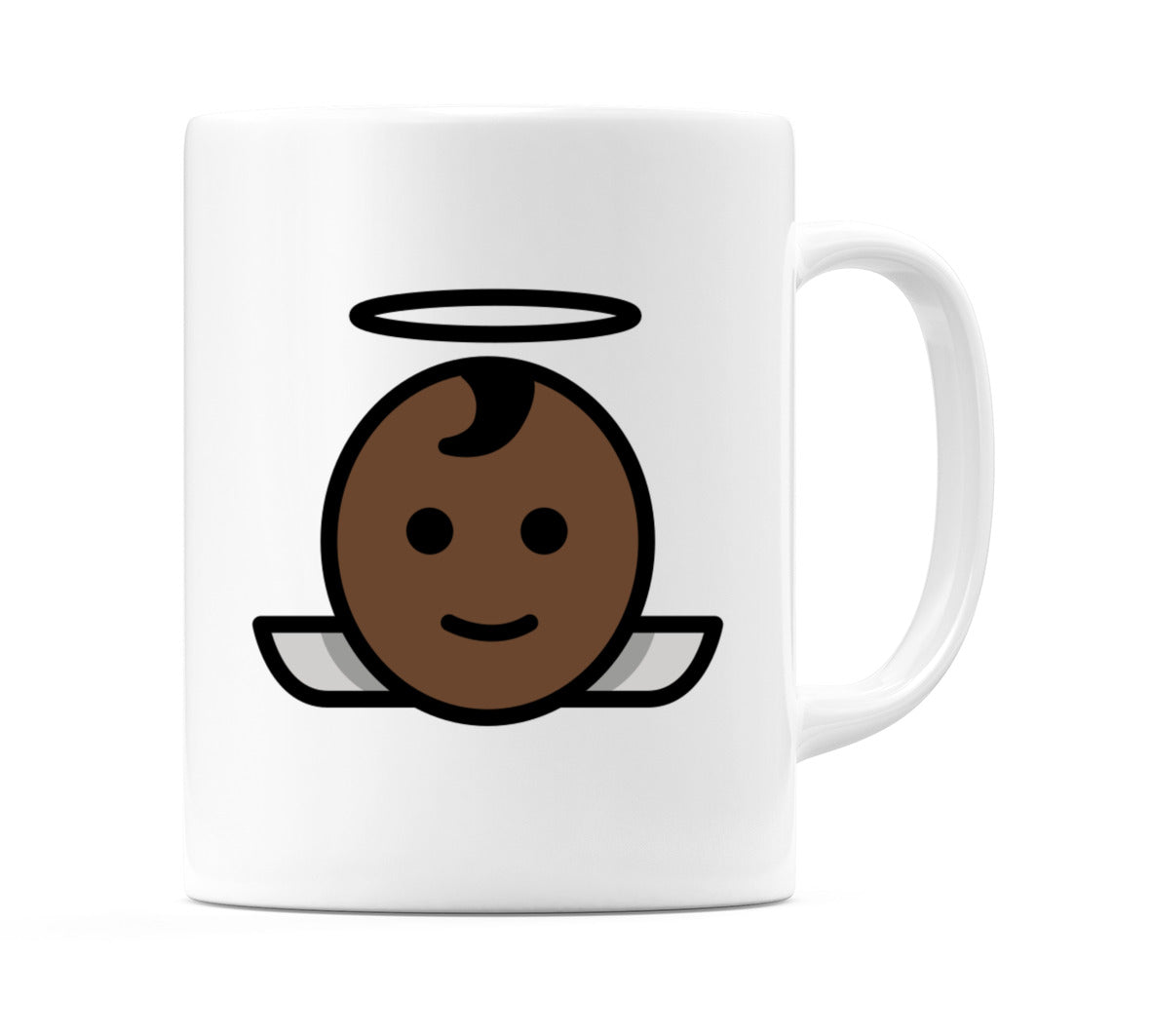 Baby Angel: Dark Skin Tone Emoji Mug