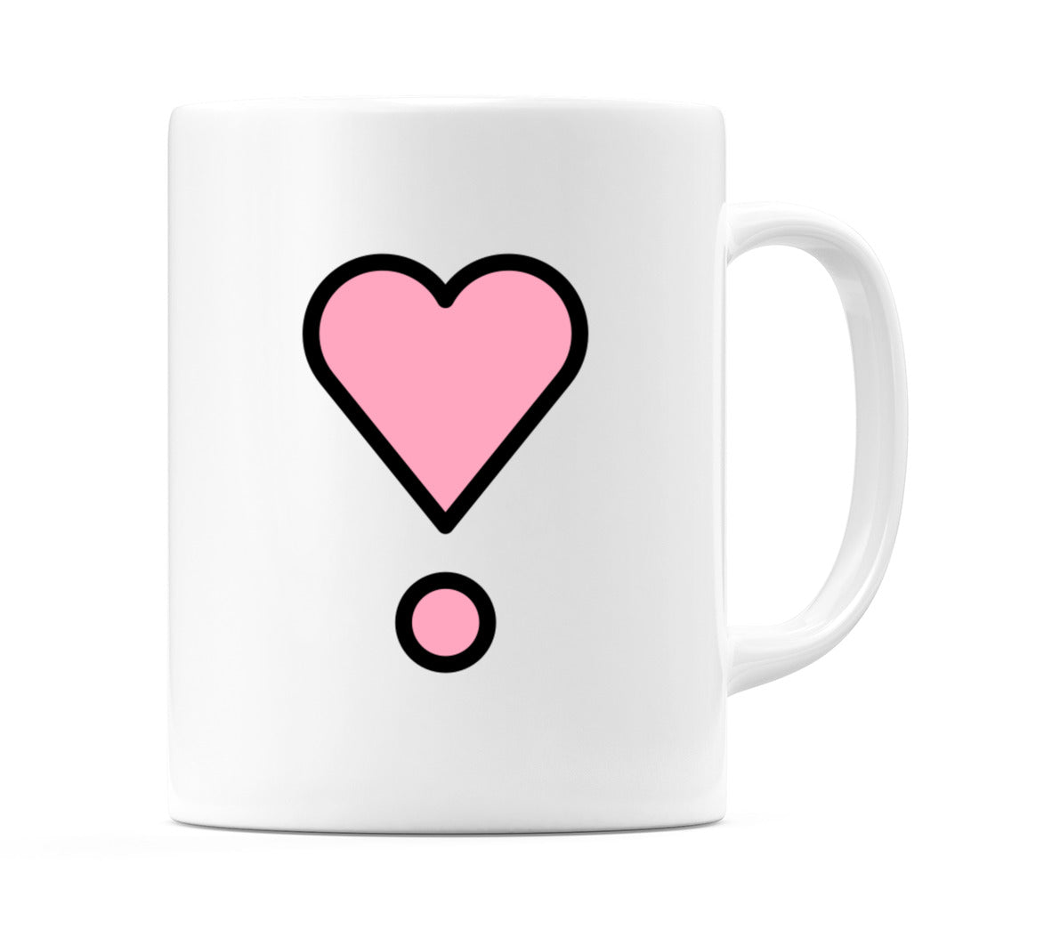 Heart Exclamation Emoji Mug