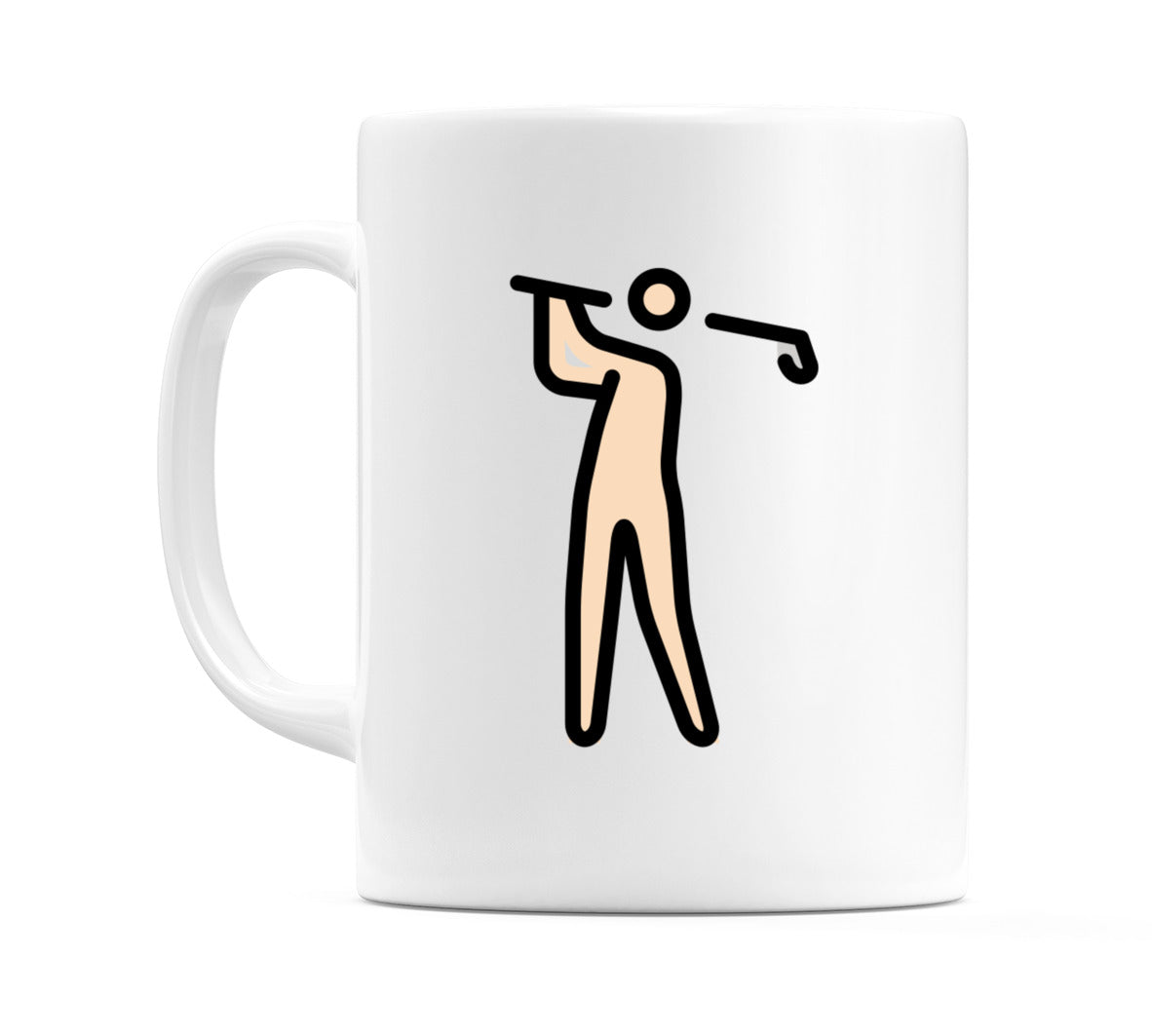 Person Golfing: Light Skin Tone Emoji Mug