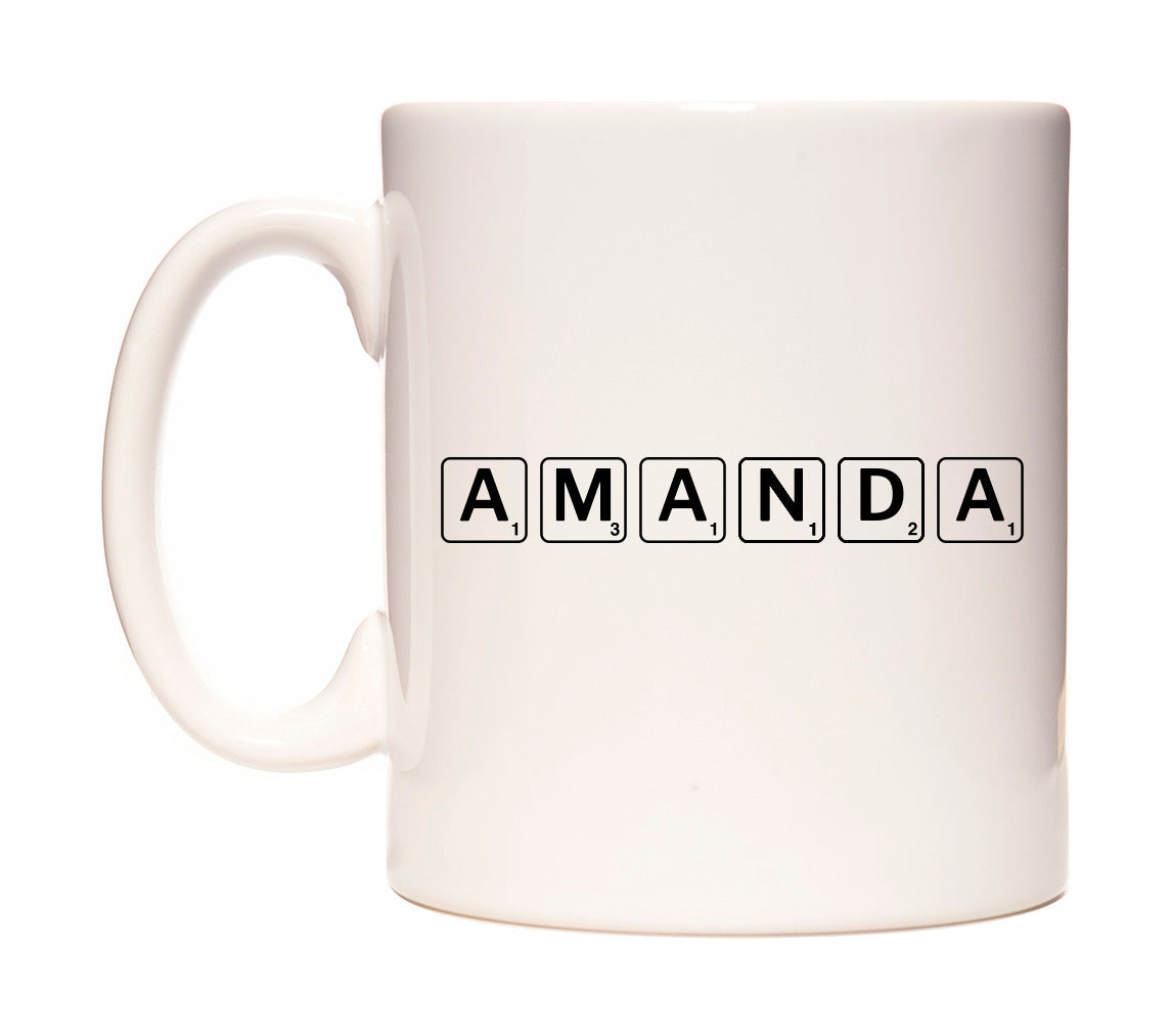 Amanda - Scrabble Themed Mug