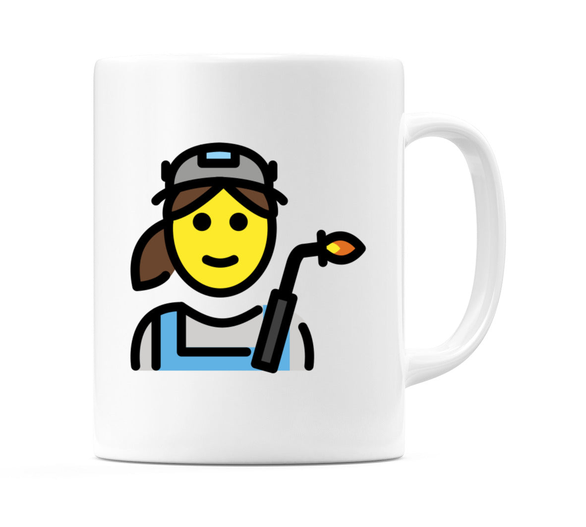Female Factory Worker Emoji Mug