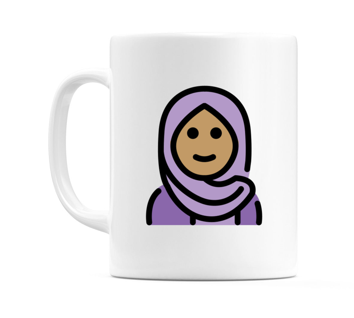 Female With Headscarf: Medium Skin Tone Emoji Mug