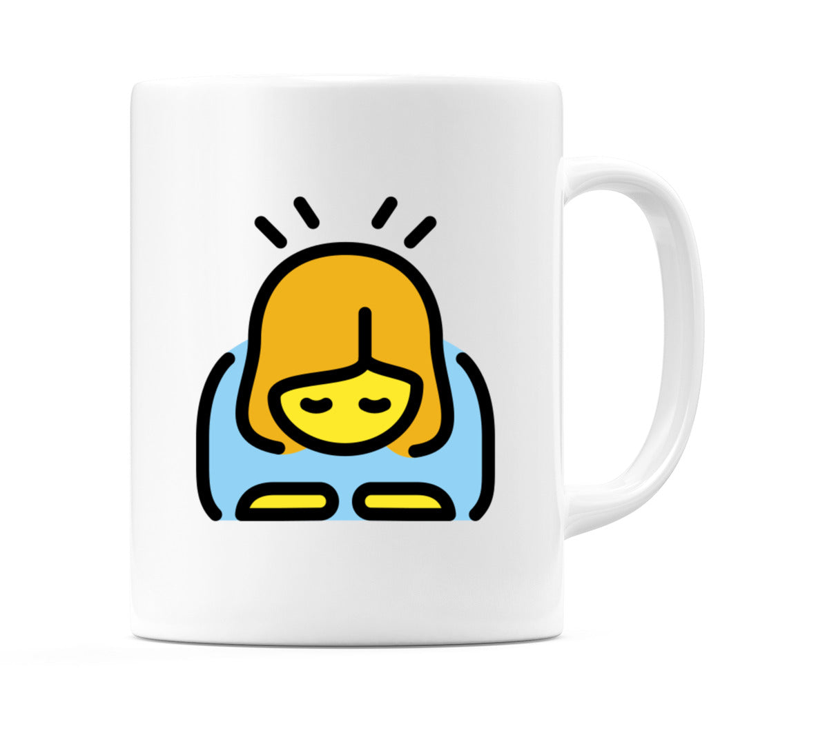 Female Bowing Emoji Mug