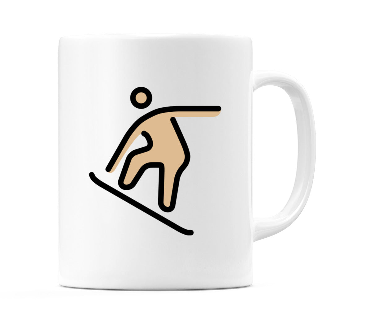 Snowboarder: Medium-Light Skin Tone Emoji Mug