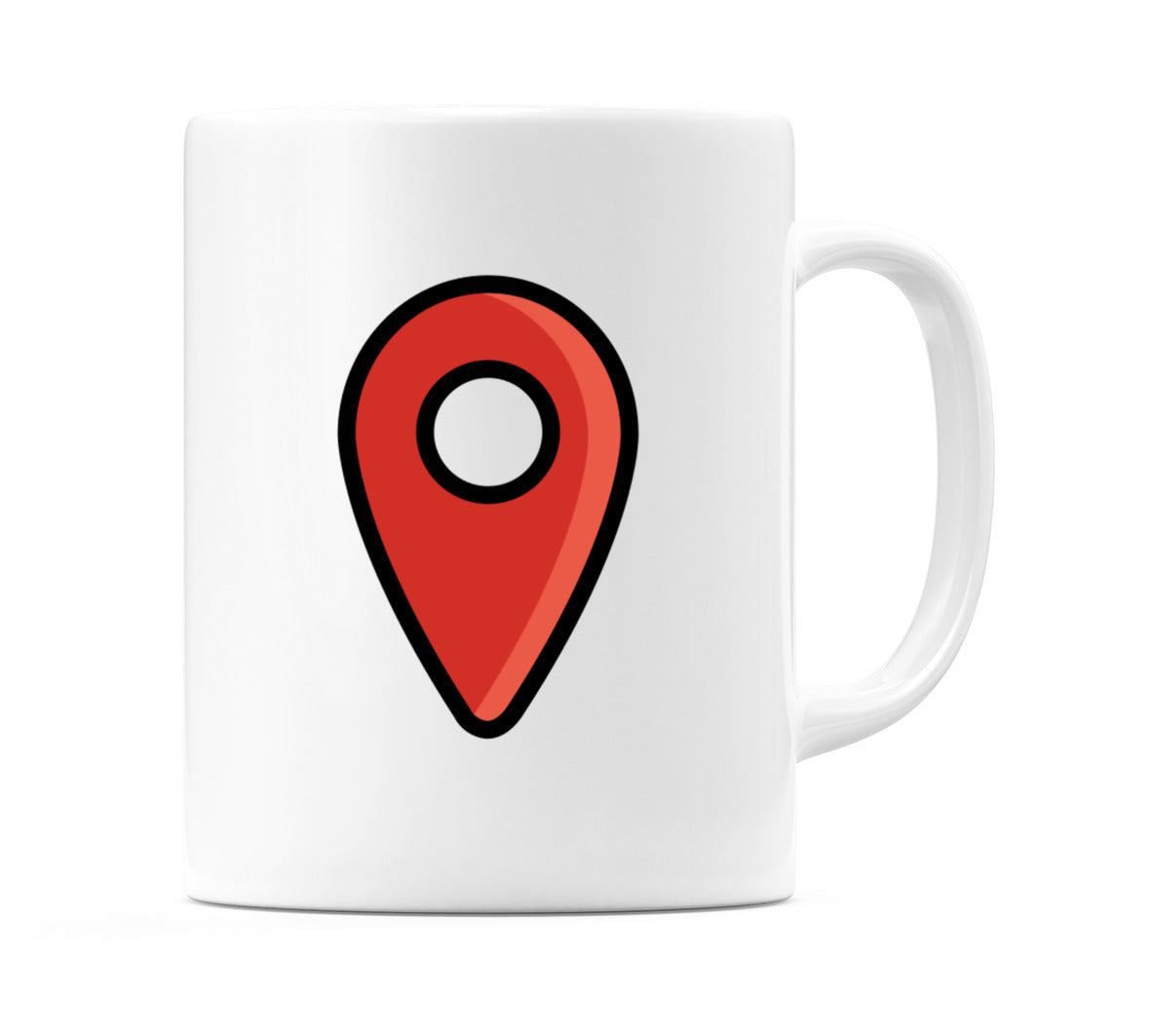 Location Indicator Red Emoji Mug