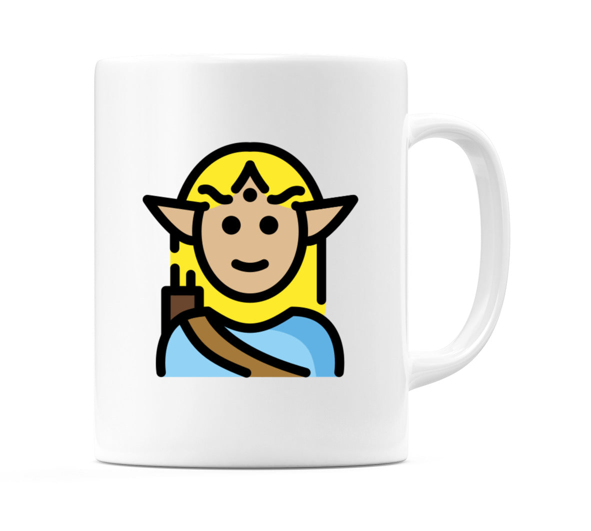 Male Elf: Medium-Light Skin Tone Emoji Mug