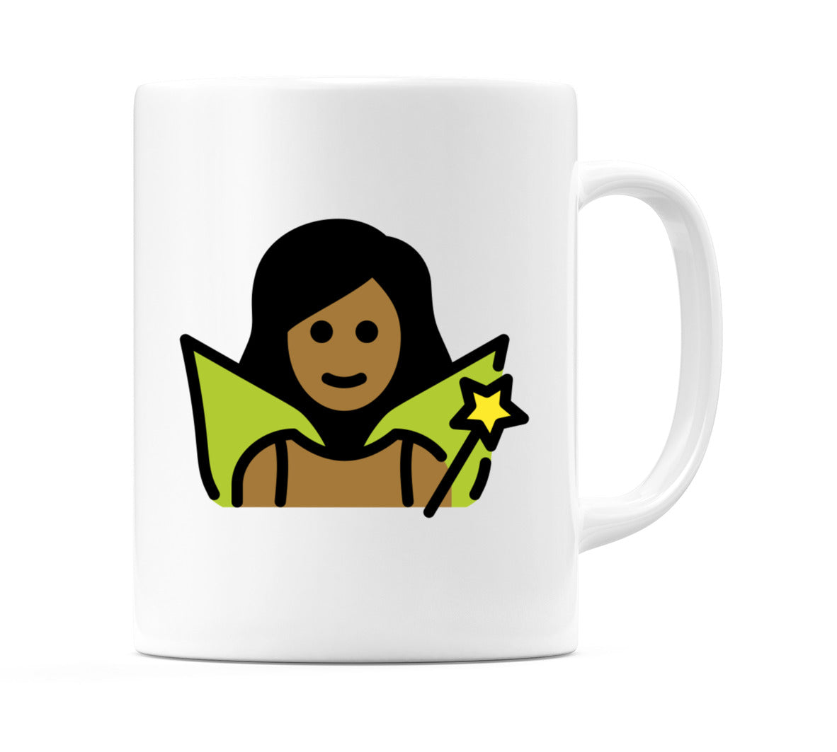 Female Fairy: Medium-Dark Skin Tone Emoji Mug
