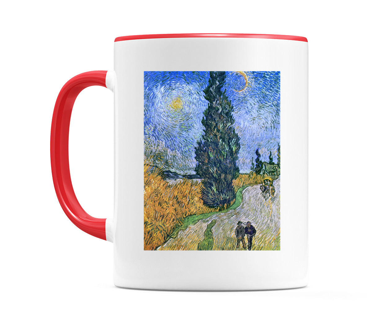 Road with Cypress and Star (1890) Mug