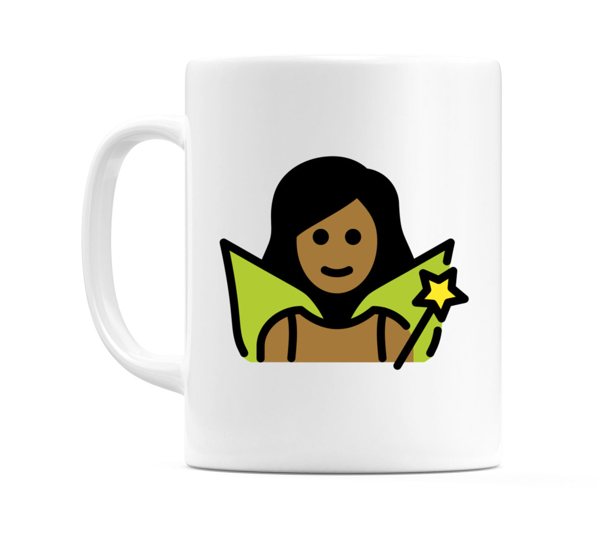 Female Fairy: Medium-Dark Skin Tone Emoji Mug