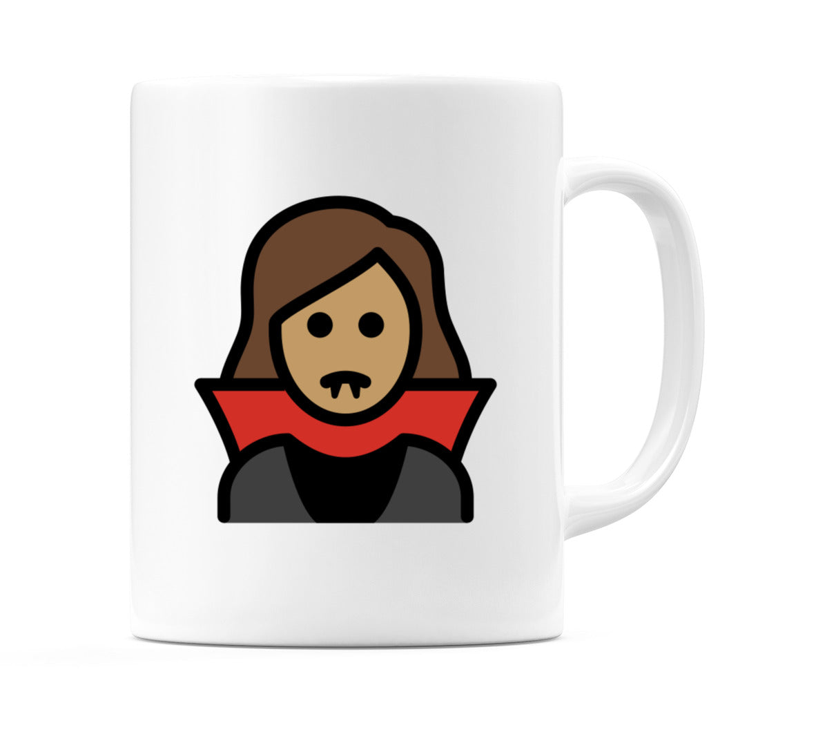 Female Vampire: Medium Skin Tone Emoji Mug