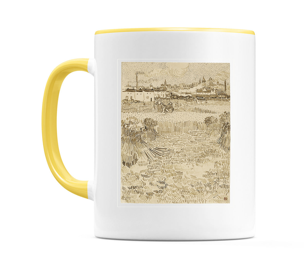 Arles: View from the Wheatfields (1888) Mug