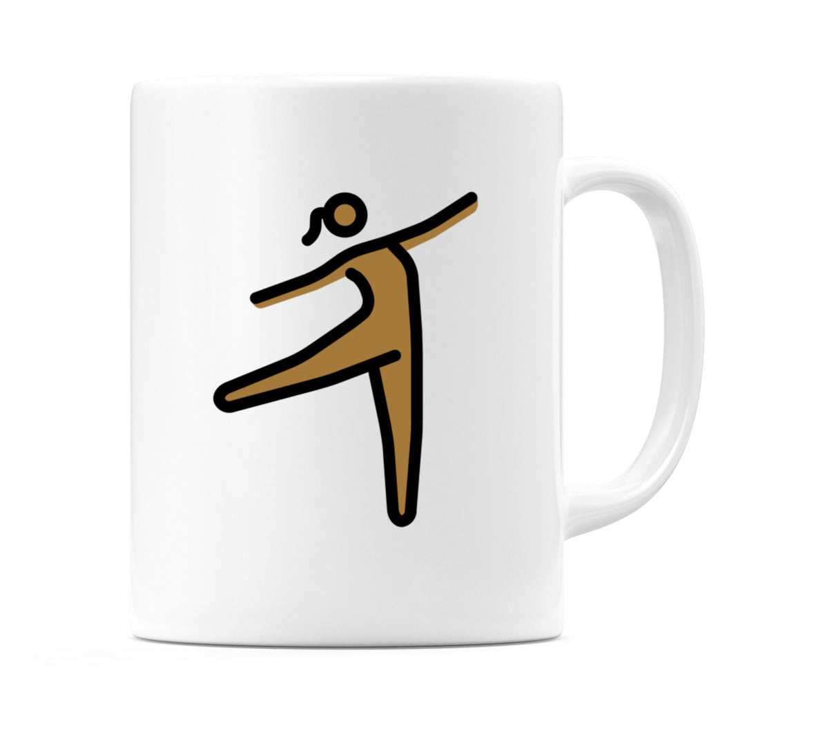 Female Dancing: Medium-Dark Skin Tone Emoji Mug