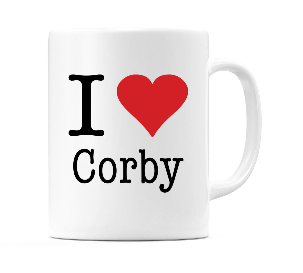 I Love Corby Mug