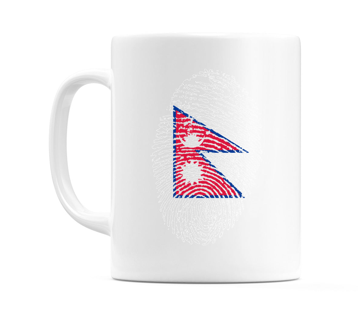 Nepal Finger Print Flag Mug
