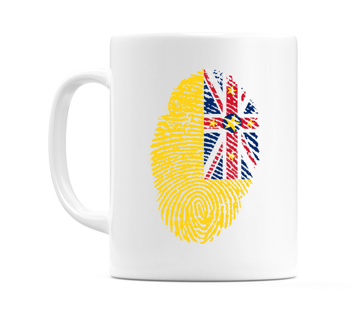 Niue Finger Print Flag Mug
