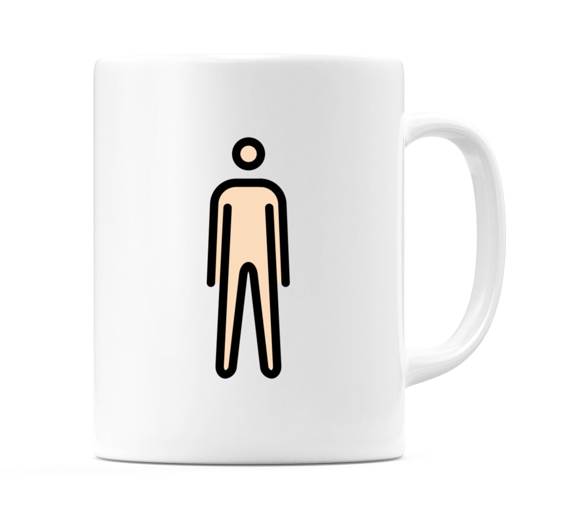 Male Standing: Light Skin Tone Emoji Mug