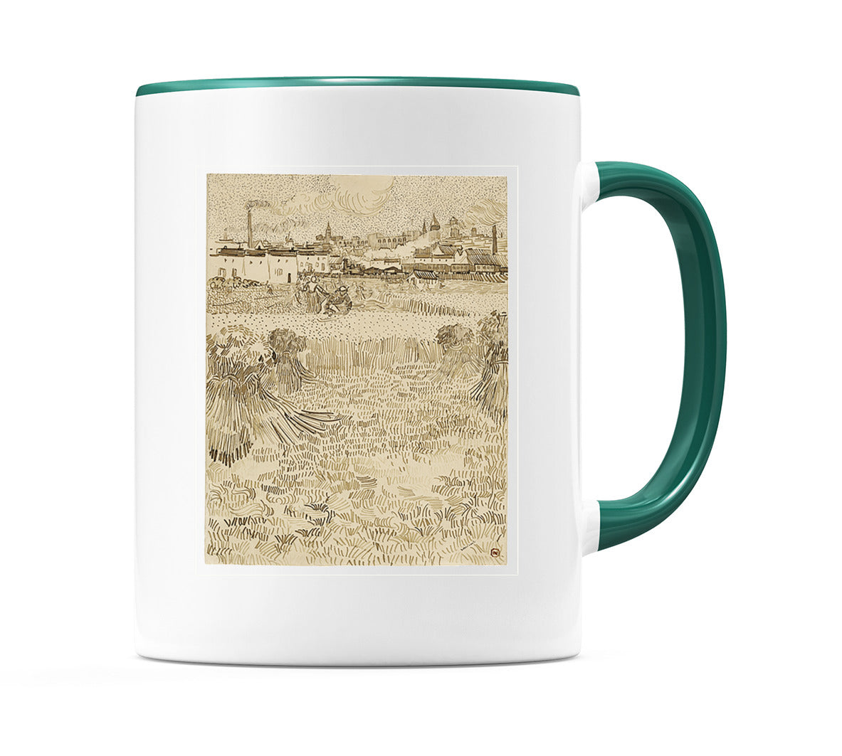 Arles: View from the Wheatfields (1888) Mug